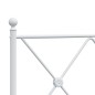 vidaXL Bettgestell mit Kopf- und Fußteil Metall Weiß 90x190 cm vidaXL Bettgestell mit Kopf- und Fußteil Metall Weiß 90x190 cm