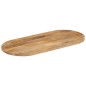 vidaXL Tischplatte 90x40x2,5 cm Oval Massivholz Mango vidaXL Tischplatte 90x40x2,5 cm Oval Massivholz Mango