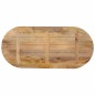 vidaXL Tischplatte 90x40x2,5 cm Oval Massivholz Mango vidaXL Tischplatte 90x40x2,5 cm Oval Massivholz Mango