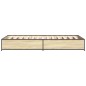 vidaXL Bettgestell Sonoma-Eiche 90x200 cm Holzwerkstoff und Metall vidaXL Bettgestell Sonoma-Eiche 90x200 cm Holzwerkstoff und Metall