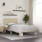 vidaXL Bettgestell Sonoma-Eiche 100x200 cm Holzwerkstoff und Metall vidaXL Bettgestell Sonoma-Eiche 100x200 cm Holzwerkstoff und Metall