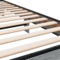 vidaXL Bettgestell Grau Sonoma 75x190 cm Holzwerkstoff und Metall vidaXL Bettgestell Grau Sonoma 75x190 cm Holzwerkstoff und Metall