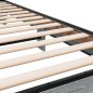 vidaXL Bettgestell Grau Sonoma 90x190 cm Holzwerkstoff und Metall vidaXL Bettgestell Grau Sonoma 90x190 cm Holzwerkstoff und Metall