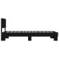 vidaXL Bettgestell Schwarz 90x190 cm Holzwerkstoff und Metall vidaXL Bettgestell Schwarz 90x190 cm Holzwerkstoff und Metall