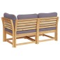 vidaXL 2-tlg. Garten-Lounge-Set mit Kissen Massivholz Akazie vidaXL 2-tlg. Garten-Lounge-Set mit Kissen Massivholz Akazie
