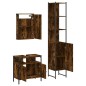 vidaXL 3-tlg. Badmöbel-Set Räuchereiche Holzwerkstoff vidaXL 3-tlg. Badmöbel-Set Räuchereiche Holzwerkstoff