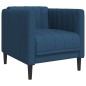 vidaXL 3-tlg. Sofagarnitur Blau Stoff vidaXL 3-tlg. Sofagarnitur Blau Stoff