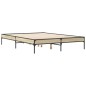 vidaXL Bettgestell Sonoma-Eiche 120x200 cm Holzwerkstoff und Metall vidaXL Bettgestell Sonoma-Eiche 120x200 cm Holzwerkstoff und Metall