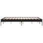 vidaXL Bettgestell Schwarz 140x190 cm Holzwerkstoff und Metall vidaXL Bettgestell Schwarz 140x190 cm Holzwerkstoff und Metall