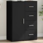 vidaXL Sideboard Schwarz 60x31x84 cm Holzwerkstoff vidaXL Sideboard Schwarz 60x31x84 cm Holzwerkstoff