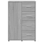 vidaXL Sideboard Grau Sonoma 60x31x84 cm Holzwerkstoff