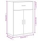 vidaXL Sideboard Sonoma-Eiche 60x30x84 cm Holzwerkstoff vidaXL Sideboard Sonoma-Eiche 60x30x84 cm Holzwerkstoff