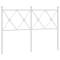vidaXL Kopfteil Metall Weiß 120 cm vidaXL Kopfteil Metall Weiß 120 cm