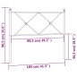 vidaXL Kopfteil Metall Weiß 100 cm