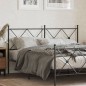 vidaXL Kopfteil Metall Schwarz 160 cm vidaXL Kopfteil Metall Schwarz 160 cm