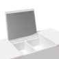 vidaXL Schminktisch mit Spiegel Weiß 100x45x76 cm vidaXL Schminktisch mit Spiegel Weiß 100x45x76 cm