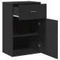vidaXL Beistellschrank Schwarz 56,5x39x90 cm Holzwerkstoff vidaXL Beistellschrank Schwarz 56,5x39x90 cm Holzwerkstoff