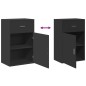 vidaXL Beistellschrank Schwarz 56,5x39x90 cm Holzwerkstoff vidaXL Beistellschrank Schwarz 56,5x39x90 cm Holzwerkstoff