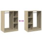 vidaXL Kleiderschrank Sonoma-Eiche 77x48x102 cm Holzwerkstoff vidaXL Kleiderschrank Sonoma-Eiche 77x48x102 cm Holzwerkstoff