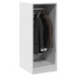 vidaXL Kleiderschrank Weiß 48x41x102 cm Holzwerkstoff vidaXL Kleiderschrank Weiß 48x41x102 cm Holzwerkstoff
