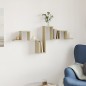 vidaXL Wandregal Sonoma-Eiche 104,5x10x43 cm Holzwerkstoff vidaXL Wandregal Sonoma-Eiche 104,5x10x43 cm Holzwerkstoff
