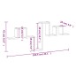 vidaXL Wandregal Sonoma-Eiche 104,5x10x43 cm Holzwerkstoff vidaXL Wandregal Sonoma-Eiche 104,5x10x43 cm Holzwerkstoff