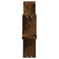 vidaXL Wandregal Räuchereiche 104,5x10x43 cm Holzwerkstoff vidaXL Wandregal Räuchereiche 104,5x10x43 cm Holzwerkstoff