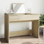 vidaXL Schminktisch mit Spiegel Sonoma-Eiche 100x45x76 cm vidaXL Schminktisch mit Spiegel Sonoma-Eiche 100x45x76 cm