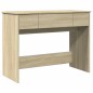 vidaXL Schminktisch mit Spiegel Sonoma-Eiche 100x45x76 cm vidaXL Schminktisch mit Spiegel Sonoma-Eiche 100x45x76 cm