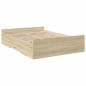 vidaXL Bettgestell mit Schubladen Sonoma-Eiche 120x200cm Holzwerkstoff vidaXL Bettgestell mit Schubladen Sonoma-Eiche 120x200cm Holzwerkstoff