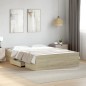 vidaXL Bettgestell mit Schubladen Sonoma-Eiche 120x200cm Holzwerkstoff vidaXL Bettgestell mit Schubladen Sonoma-Eiche 120x200cm Holzwerkstoff