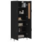 Highboard Schwarz 69,5x34x180 cm Holzwerkstoff Highboard Schwarz 69,5x34x180 cm Holzwerkstoff