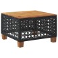 vidaXL Gartentisch Schwarz 55x55x36 cm Poly Rattan Akazienholz vidaXL Gartentisch Schwarz 55x55x36 cm Poly Rattan Akazienholz