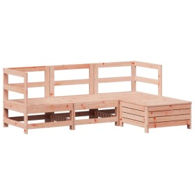 vidaXL 4-tlg. Garten-Sofagarnitur Massivholz Douglasie