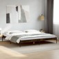 vidaXL Bettgestell Räuchereiche 180x200 cm Holzwerkstoff und Metall vidaXL Bettgestell Räuchereiche 180x200 cm Holzwerkstoff und Metall