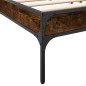 vidaXL Bettgestell Räuchereiche 180x200 cm Holzwerkstoff und Metall vidaXL Bettgestell Räuchereiche 180x200 cm Holzwerkstoff und Metall