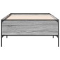 vidaXL Bettgestell Grau Sonoma 75x190 cm Holzwerkstoff und Metall vidaXL Bettgestell Grau Sonoma 75x190 cm Holzwerkstoff und Metall