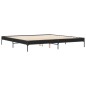 vidaXL Bettgestell Schwarz 180x200 cm Holzwerkstoff und Metall vidaXL Bettgestell Schwarz 180x200 cm Holzwerkstoff und Metall