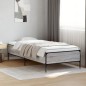 vidaXL Bettgestell Grau Sonoma 90x190 cm Holzwerkstoff und Metall vidaXL Bettgestell Grau Sonoma 90x190 cm Holzwerkstoff und Metall