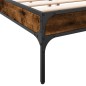 vidaXL Bettgestell Räuchereiche 135x190 cm Holzwerkstoff und Metall vidaXL Bettgestell Räuchereiche 135x190 cm Holzwerkstoff und Metall
