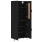 Highboard Schwarz 69,5x34x180 cm Holzwerkstoff Highboard Schwarz 69,5x34x180 cm Holzwerkstoff