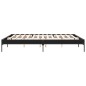 vidaXL Bettgestell Schwarz 200x200 cm Holzwerkstoff und Metall vidaXL Bettgestell Schwarz 200x200 cm Holzwerkstoff und Metall
