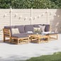 vidaXL 7-tlg. Garten-Lounge-Set mit Kissen Massivholz Akazie vidaXL 7-tlg. Garten-Lounge-Set mit Kissen Massivholz Akazie