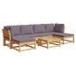 vidaXL 7-tlg. Garten-Lounge-Set mit Kissen Massivholz Akazie vidaXL 7-tlg. Garten-Lounge-Set mit Kissen Massivholz Akazie