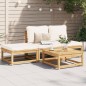 vidaXL 4-tlg. Garten-Lounge-Set mit Kissen Massivholz Akazie vidaXL 4-tlg. Garten-Lounge-Set mit Kissen Massivholz Akazie