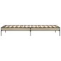 vidaXL Bettgestell Sonoma-Eiche 75x190 cm Holzwerkstoff und Metall vidaXL Bettgestell Sonoma-Eiche 75x190 cm Holzwerkstoff und Metall