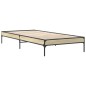 vidaXL Bettgestell Sonoma-Eiche 75x190 cm Holzwerkstoff und Metall vidaXL Bettgestell Sonoma-Eiche 75x190 cm Holzwerkstoff und Metall