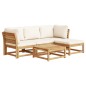vidaXL 5-tlg. Garten-Lounge-Set mit Kissen Massivholz Akazie vidaXL 5-tlg. Garten-Lounge-Set mit Kissen Massivholz Akazie