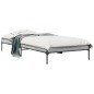 vidaXL Bettgestell Grau Sonoma 100x200 cm Holzwerkstoff und Metall vidaXL Bettgestell Grau Sonoma 100x200 cm Holzwerkstoff und Metall