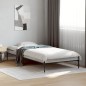 vidaXL Bettgestell Grau Sonoma 100x200 cm Holzwerkstoff und Metall vidaXL Bettgestell Grau Sonoma 100x200 cm Holzwerkstoff und Metall